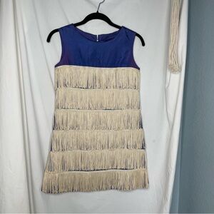 Homemade blue flapper outfit size 2P